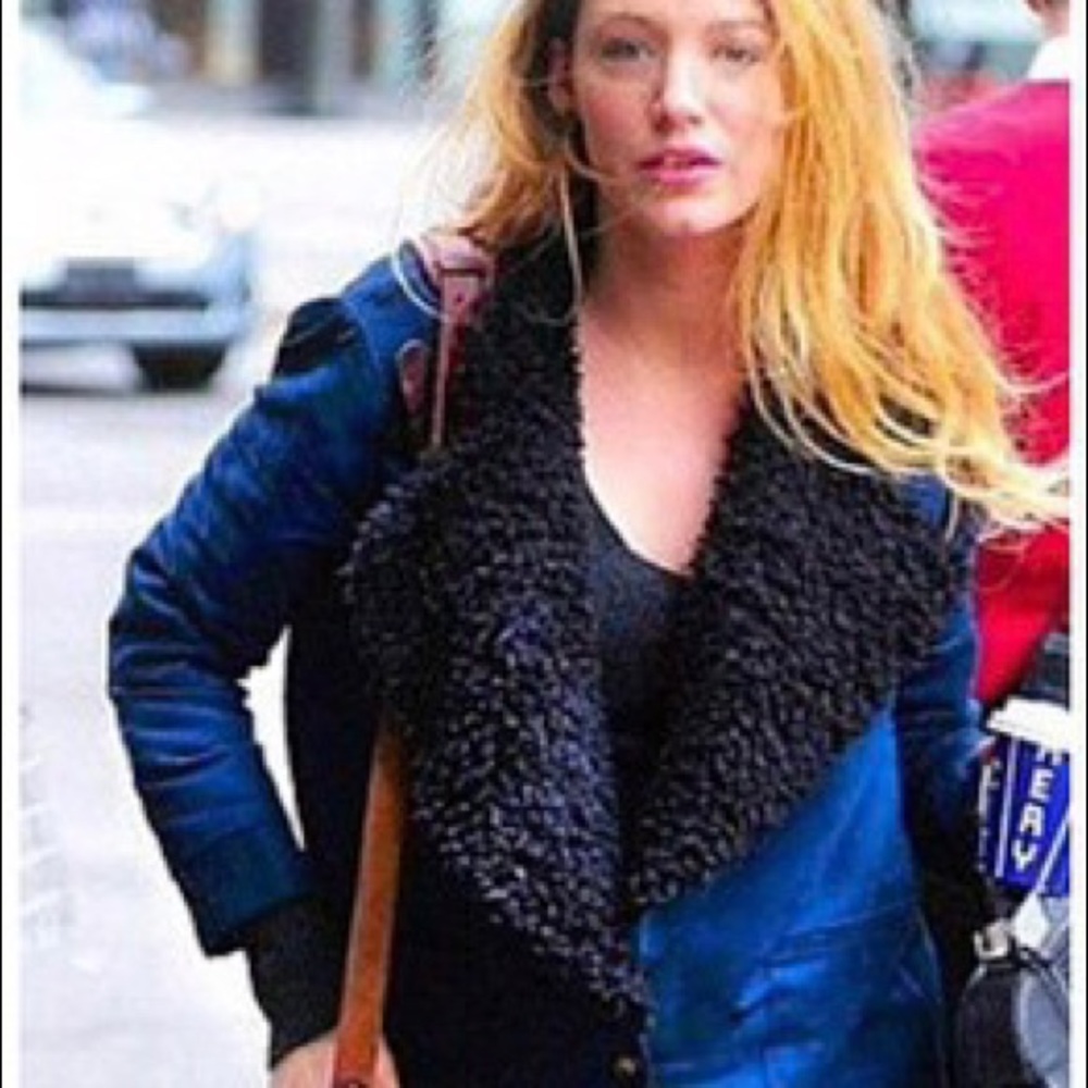 As seen on Blayke Lively, vegan Loup jacket, XS, NWOT